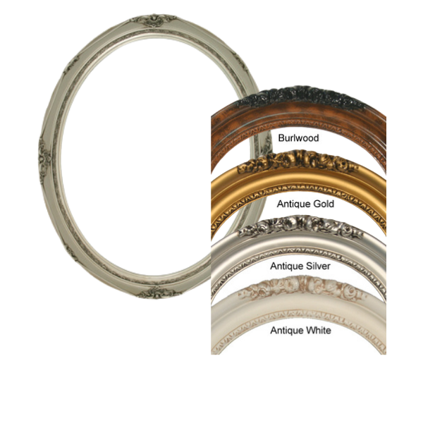 swatches of classic oval frames for flower preservation