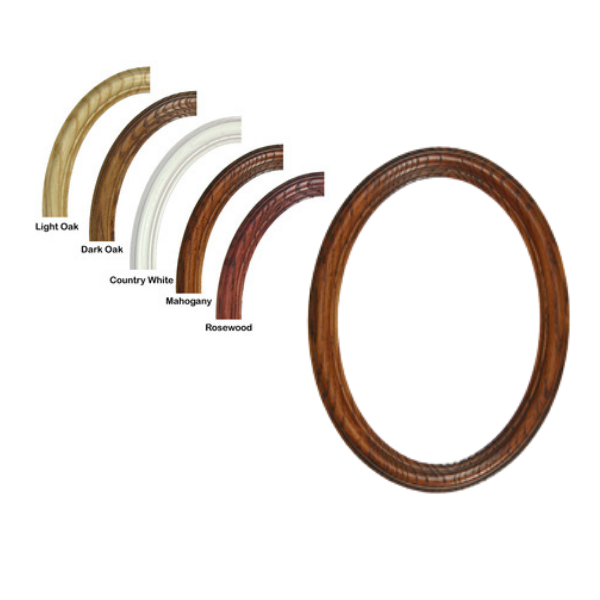 swatches of wooden oval frames for flower preservation
