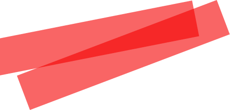 Abstract red and pink overlapping diagonal rectangles on a white background
