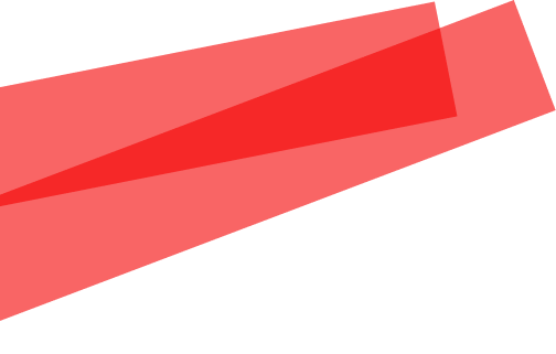 Two overlapping translucent red rectangles on a white background