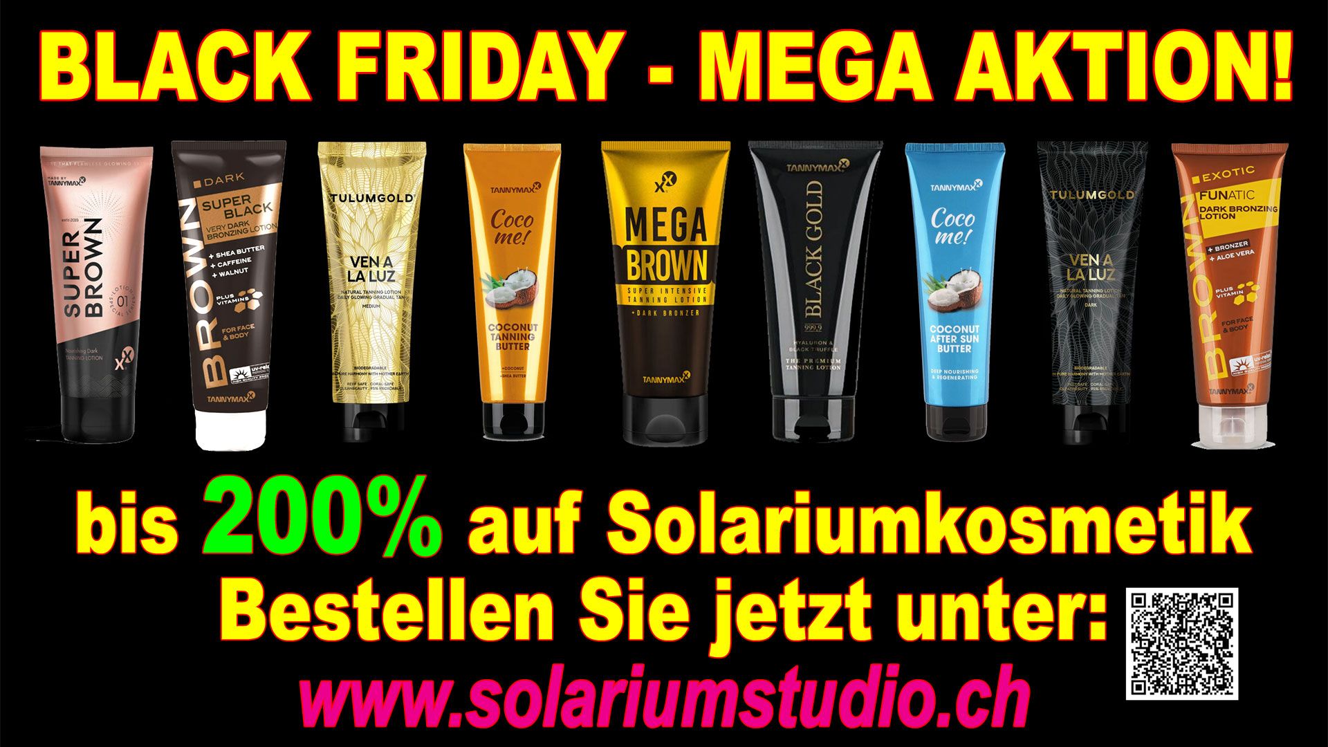 SunWorld St. Gallen Black Friday – Top-Lotions mit exklusivem Bonus