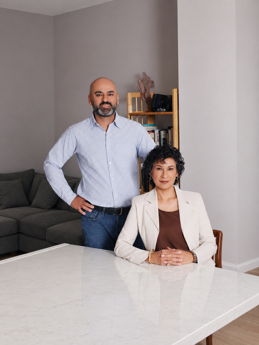 Sam and Pantea Rafati at their psychotherapy practice