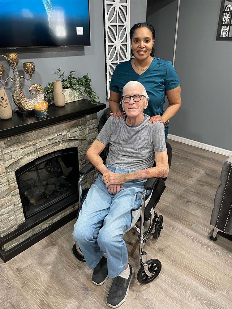 Home Care Aide With Her Senior Patient