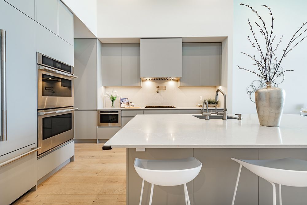 Kitchen With White Countertop