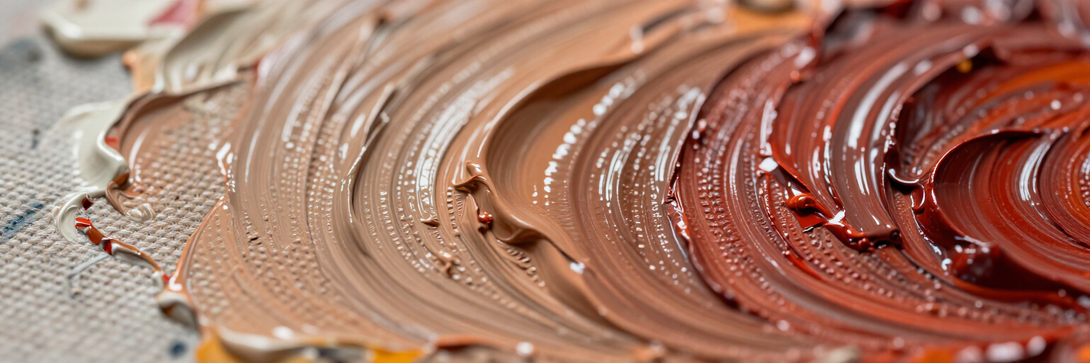 Macro crop of brushwork and gloss