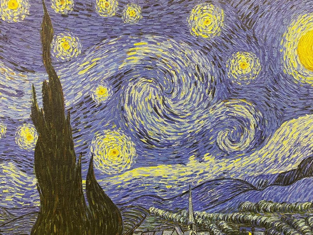 Textured painted brushwork