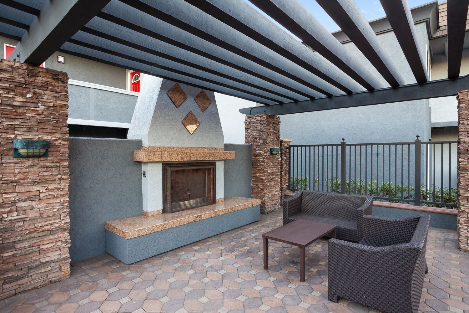 Park Plaza community fire place