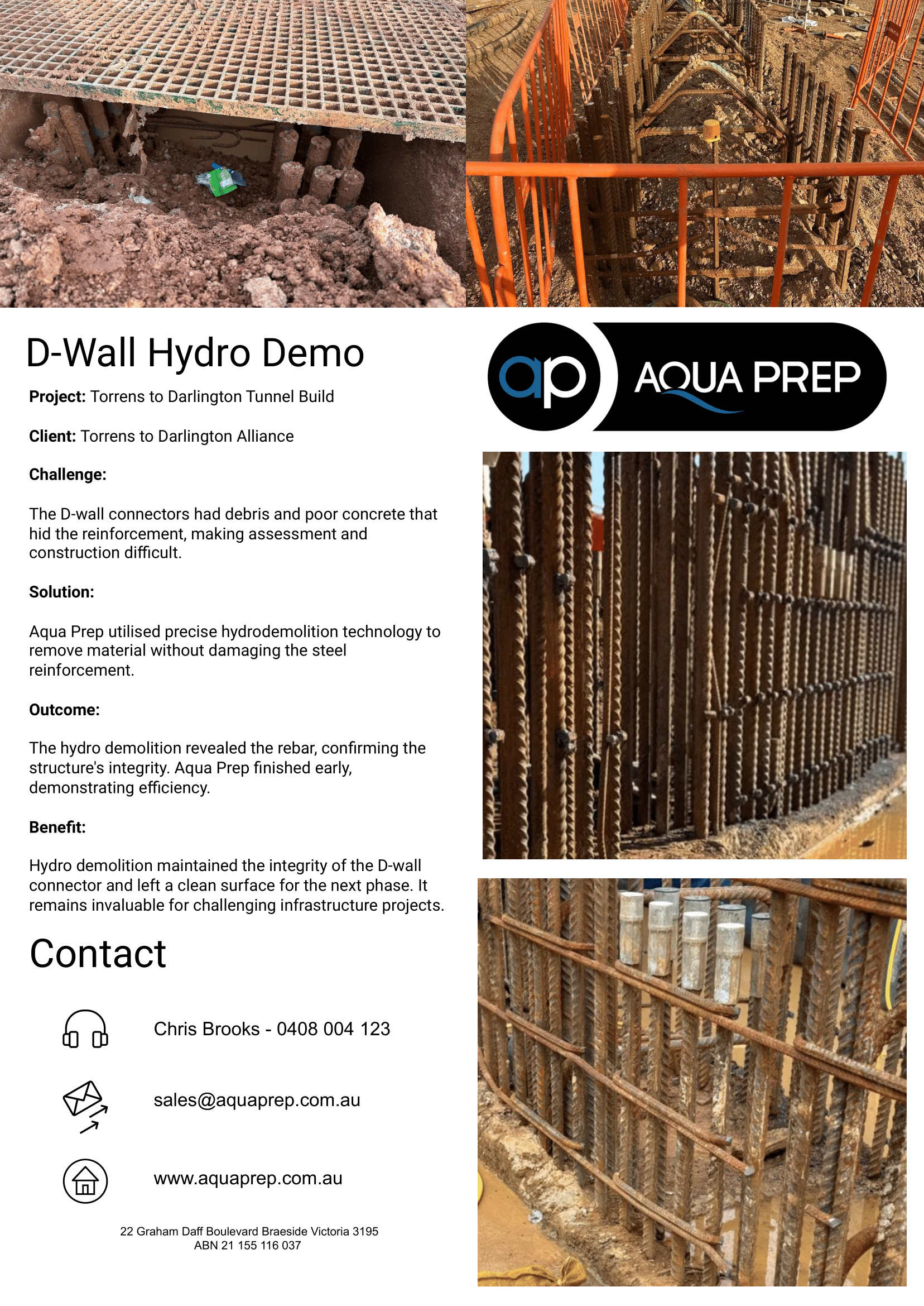 Hydro Shell Dwall Case Studies | Water Jetting & Hydro Demolition Success Stories
