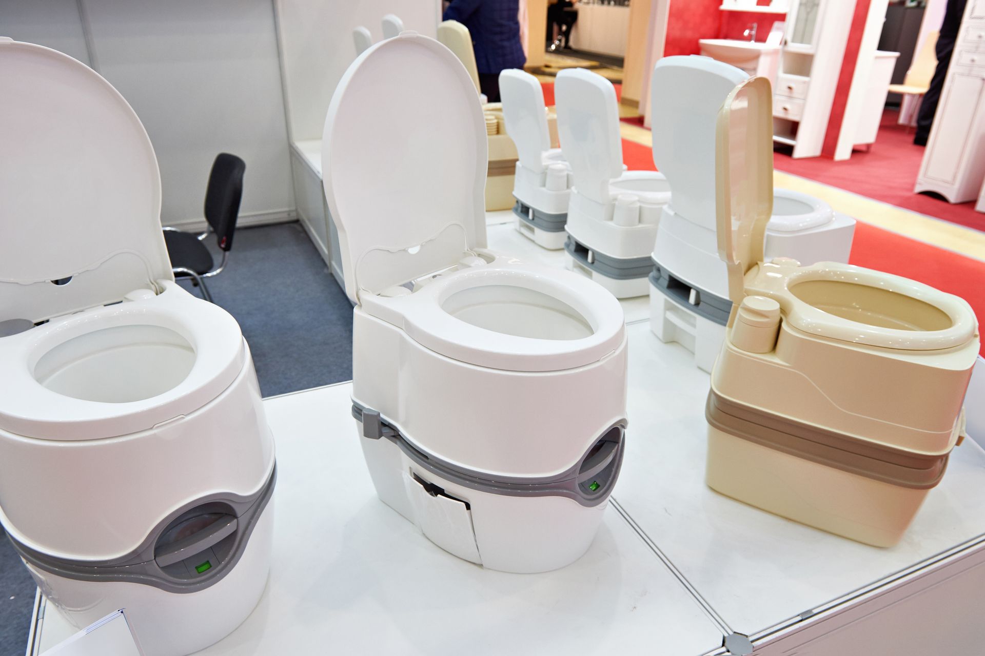 A garden room with a composting toilet, providing an efficient and sustainable solution.