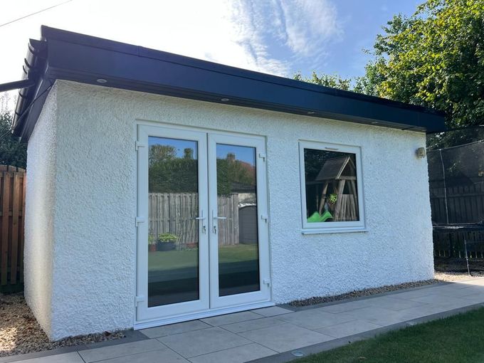 detached garage that has been modernised