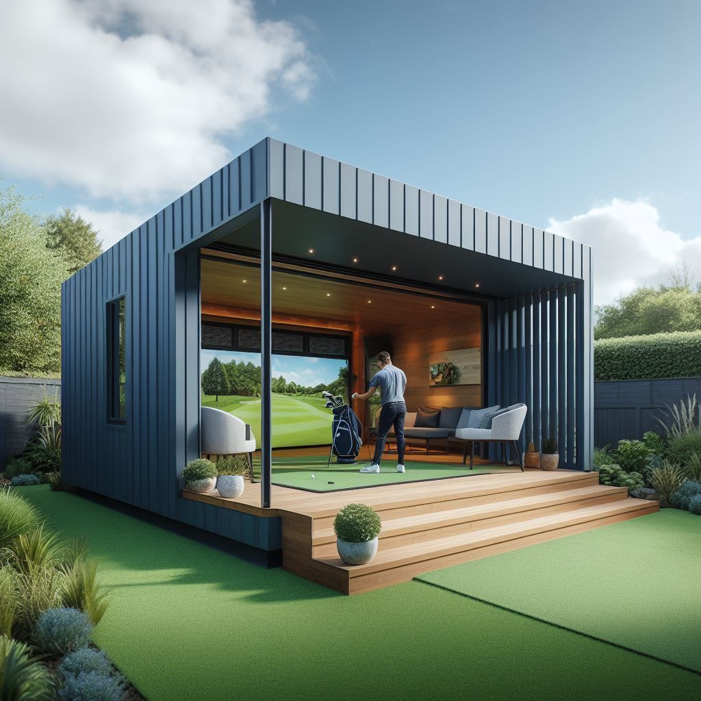 garden golf simulator room