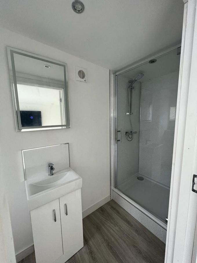 image of interior toilet in a garden room