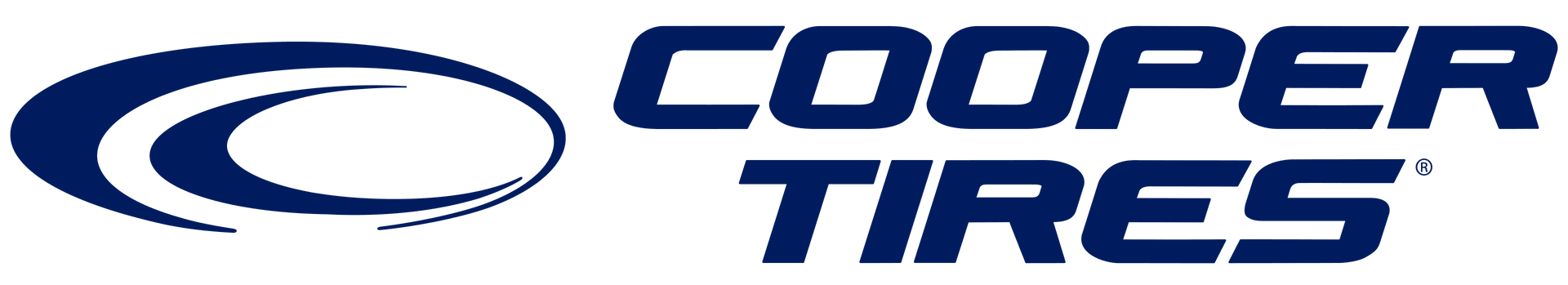 Cooper Tires logo in blue on a white background