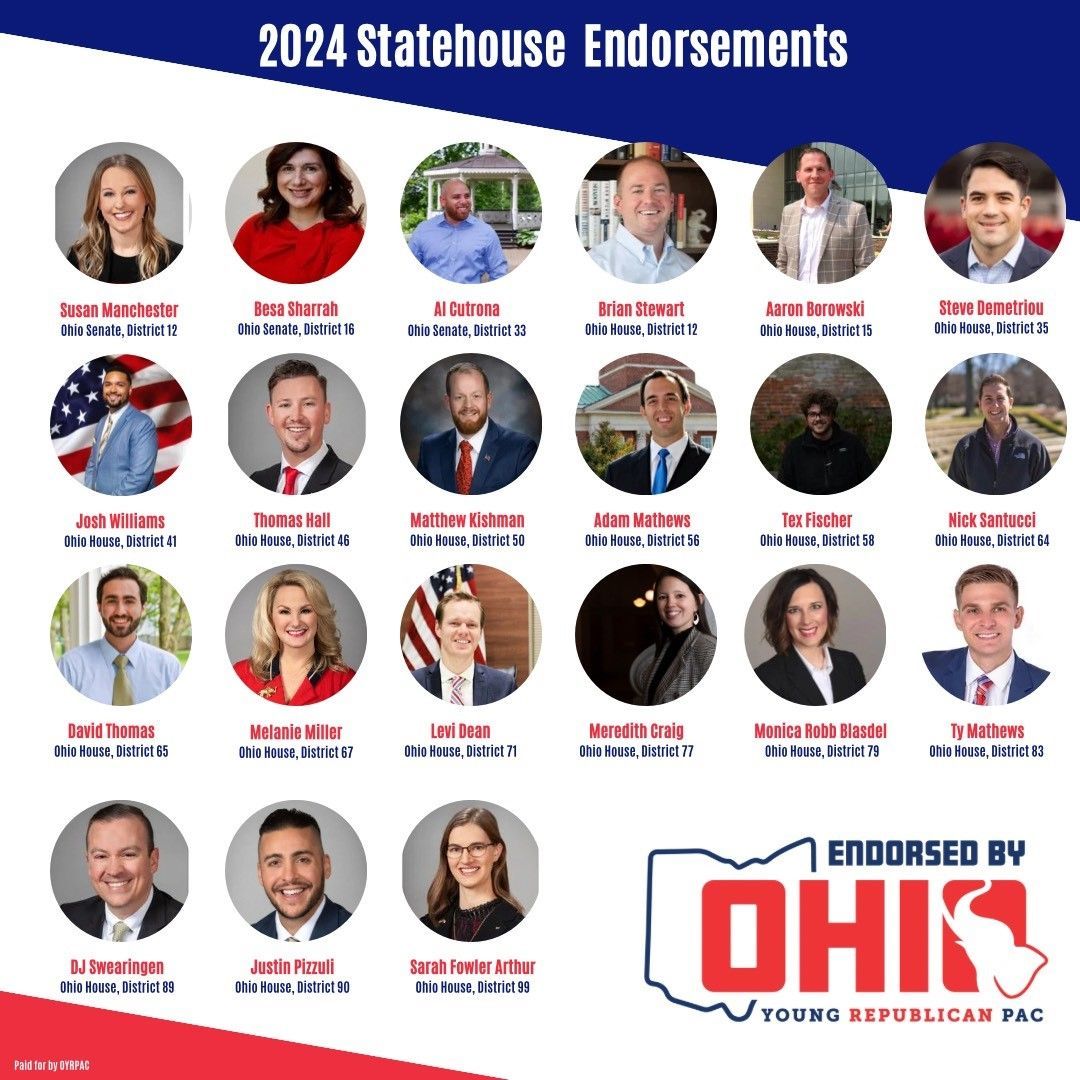 Ohio Young Republicans Endorsement of Ty Mathews for State Representative November 2024 General Election