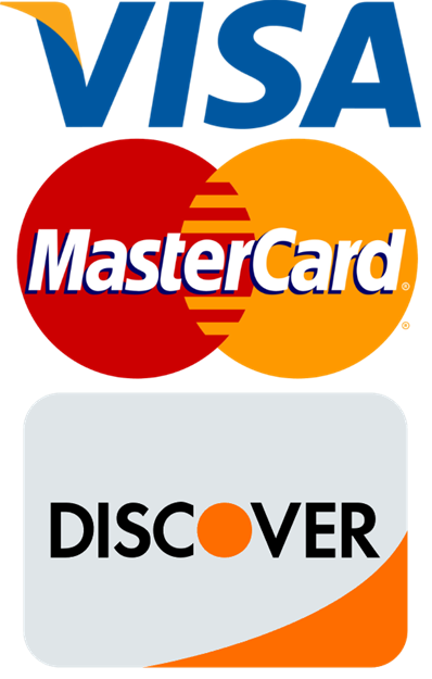 A visa mastercard and discover logo on a white background