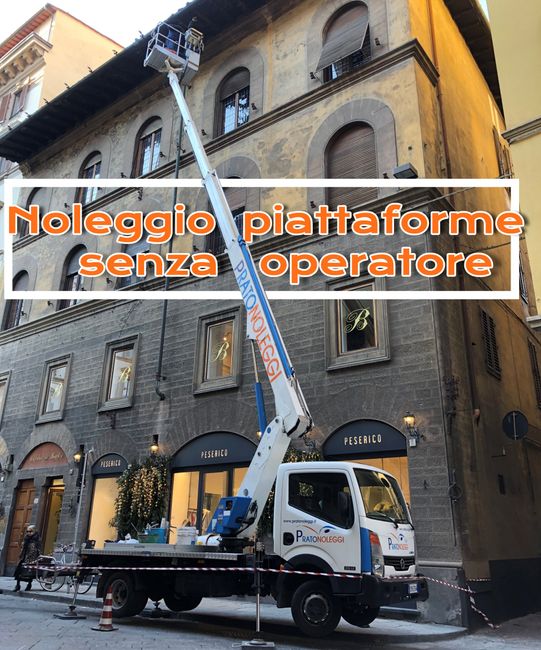 Noleggio piattaforme senza operatore Noleggio piattaforme senza operatore