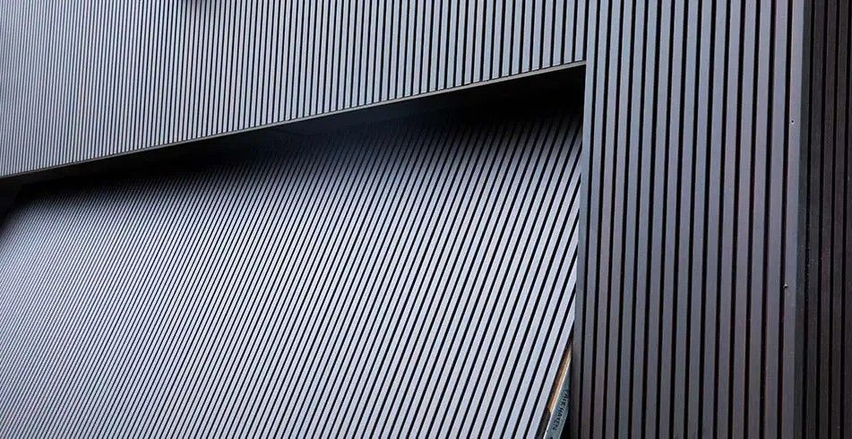 Close Up of A Textured Surface with Vertical and Curved Parallel Lines — Gold Coast Door Centre In Burleigh Heads, QLD