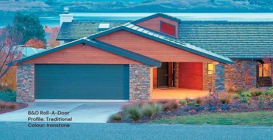 Garage of A House with A Teal Door — Gold Coast Door Centre In Burleigh Heads, QLD