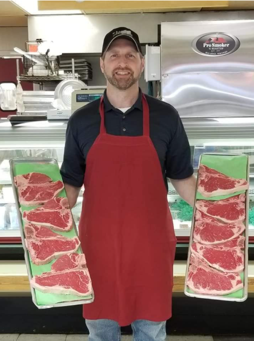 Travis the owner of the Butchers Block