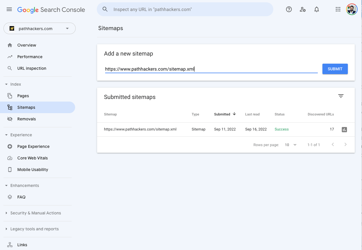 Search Console - Path Hackers