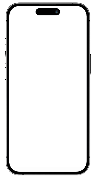 Dark blue smartphone with black frame, notch at top.