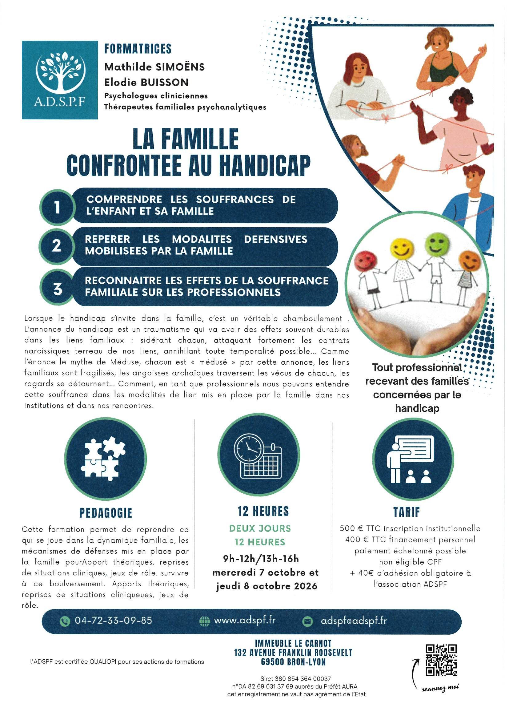 la famille controntée au handicap