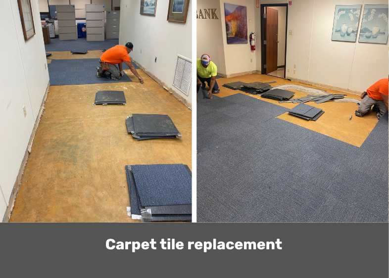 Carpet tile replacement