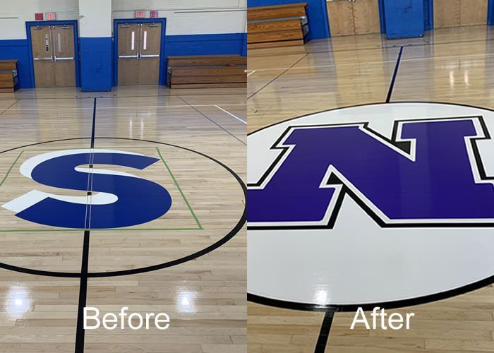 school emblem repair