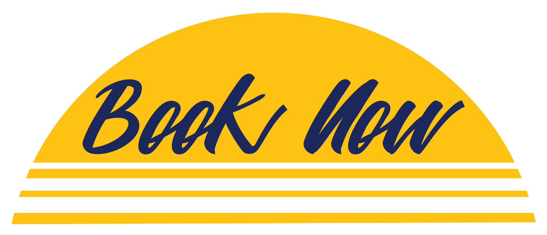 A yellow sign that says `` book now '' on it.