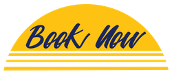 A yellow sign that says `` book now '' on it.