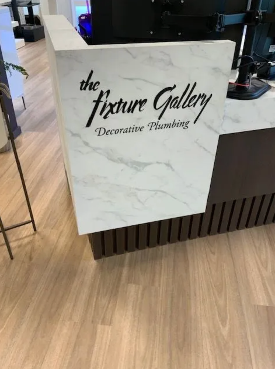 Reception desk with
