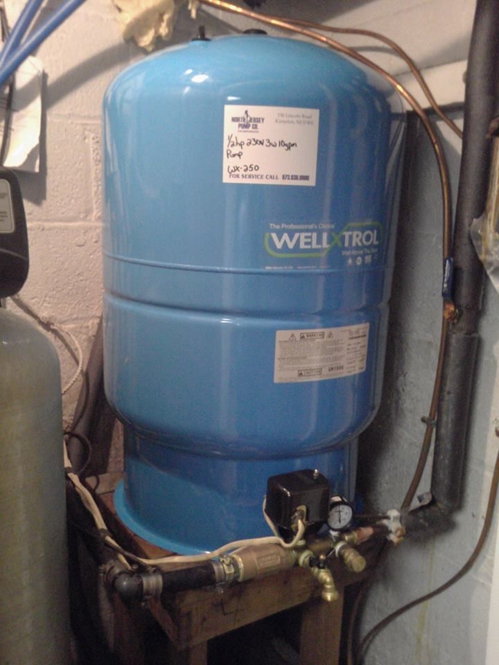 After Pressure Tank Replacement — Butler NJ — North Jersey Pump Co.