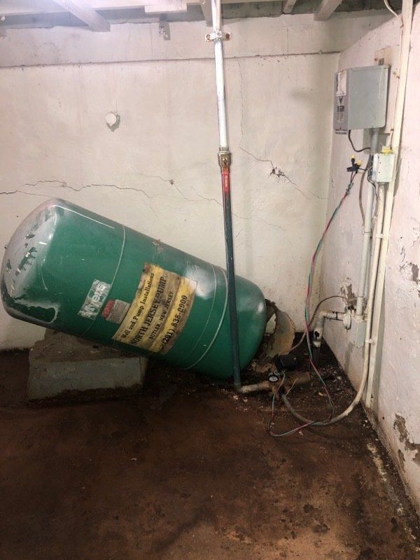 Broken Water Tank — Butler NJ — North Jersey Pump Co.