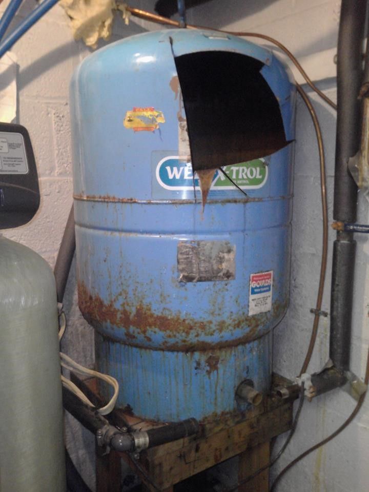 Before Pressure Tank Replacement — Butler NJ — North Jersey Pump Co.