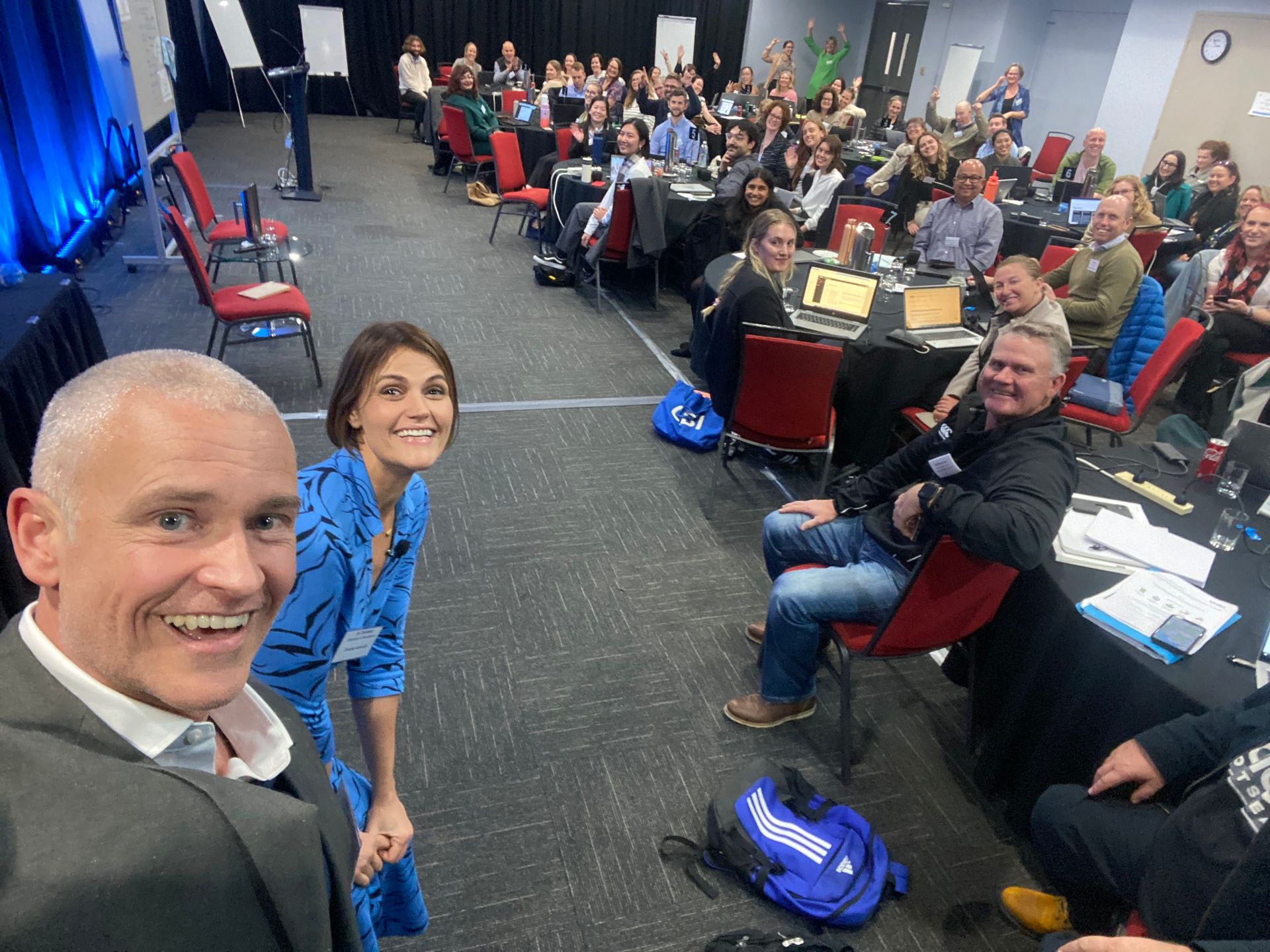 Local council attendees at a Circular Economy workshop discussing initiatives that design our waste in their local areas.
