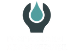 Logo: Black circle with white text