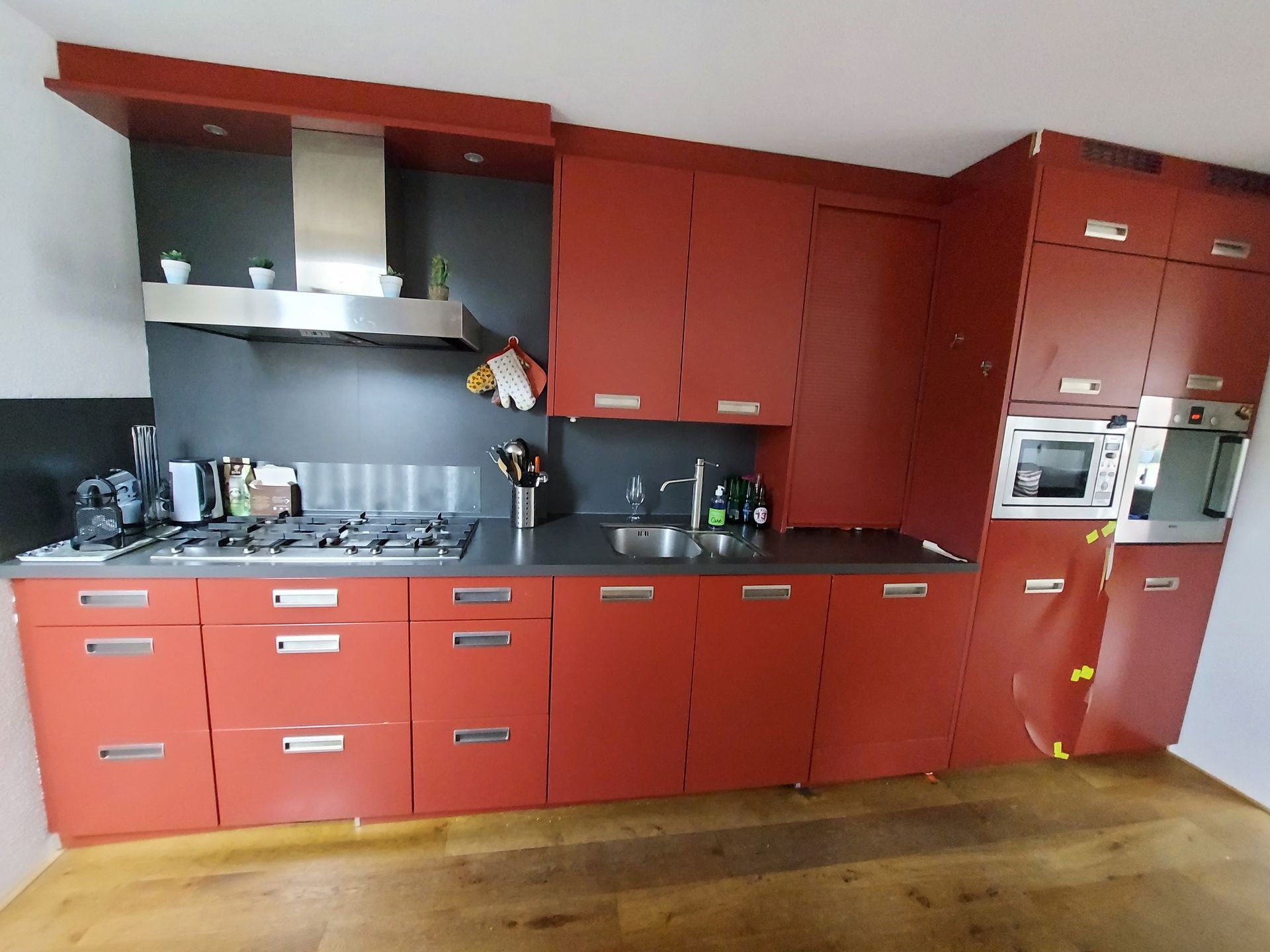 Keuken voor wrappen - rood