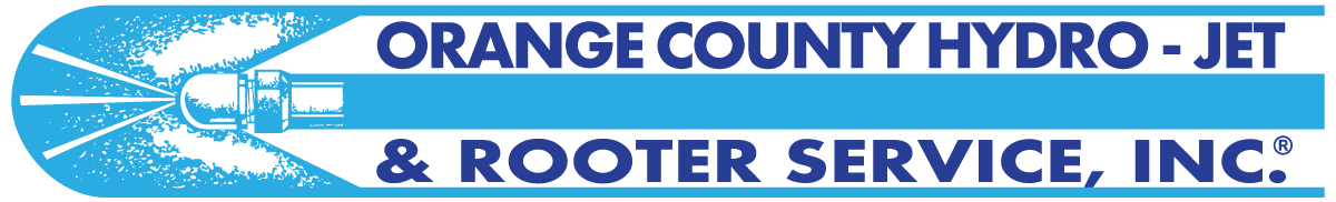 Orange County Hydro-Jet & Rooter Service, Inc. blue-and-white company logo with water jet graphic
