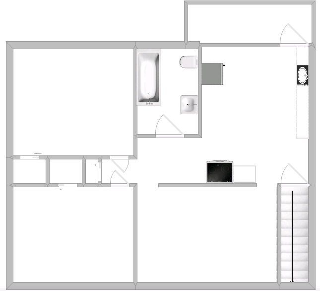 2 Bed, 1 Bath