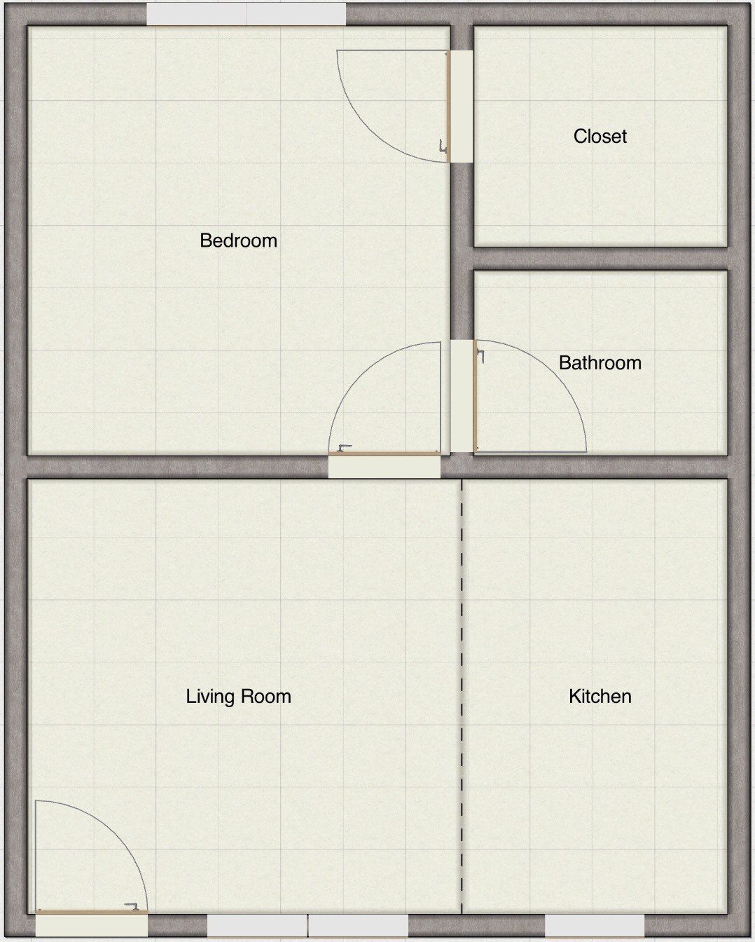 1 Bed, 1 Bath