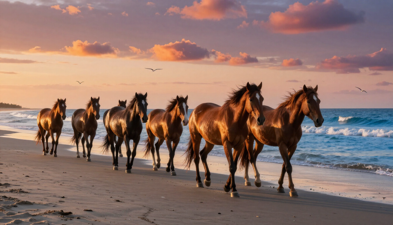 Wild Horses in Carova