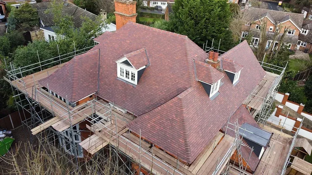 large tiling project on country house