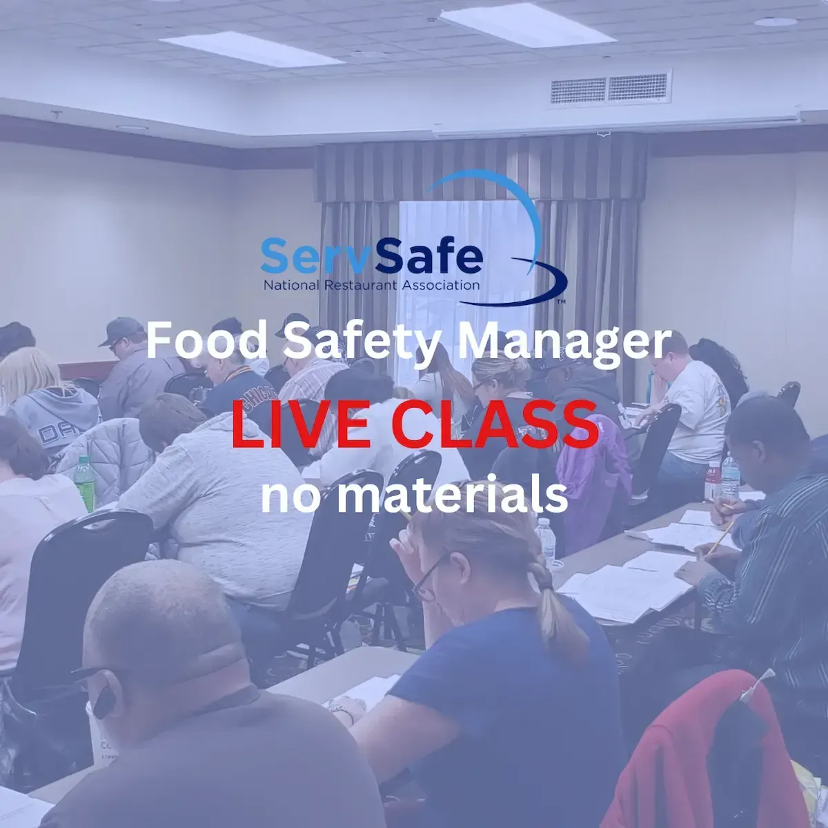 This image represents the ServSafe Manager Course Only.