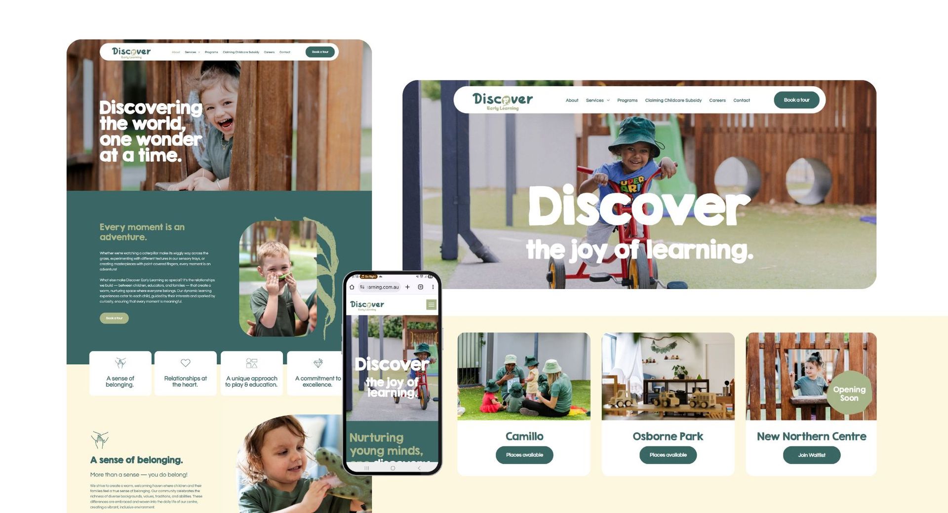 Discover Early Learning | Website Case Study | Helium