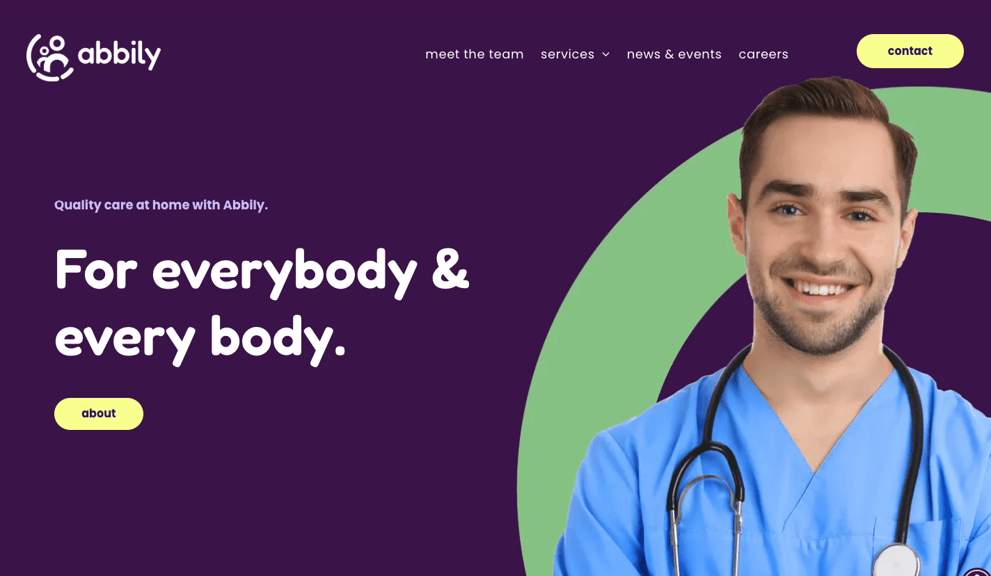 Purple Circle Financial Services Website Example