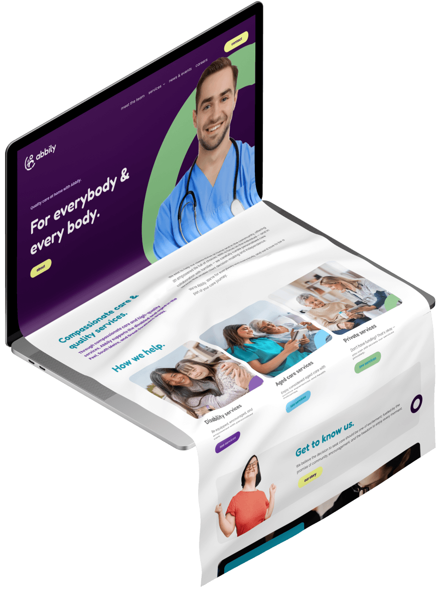 Abbily One Day Website Example