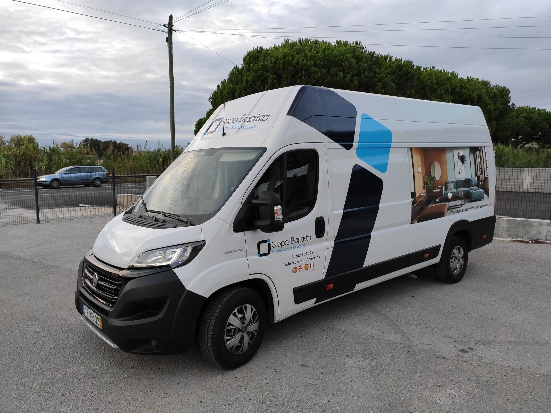 decoração de viatura fiat ducato