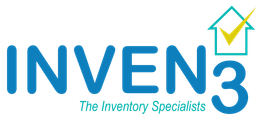 INVEN3 logo with blue text and a house icon in teal and yellow, tagline &ldquo;The Inventory Specialists&rdquo; below