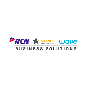 Rcn grande wave business solutions logo on a white background