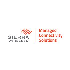 Sierra wireless managed connectivity solutions logo on a white background